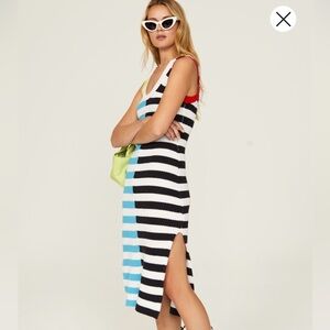 Multicolor STAUD seashore dress